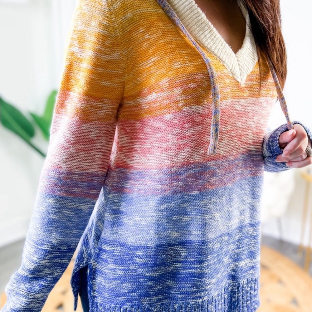 Bibi V-neck sweater hoodie